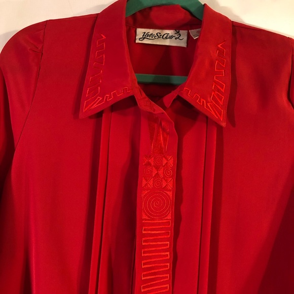 Yves St.Clair Red Blouse - Picture 2 of 5